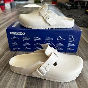 Women's Birkenstock Boston Essentials EVA Clogs - Eggshell